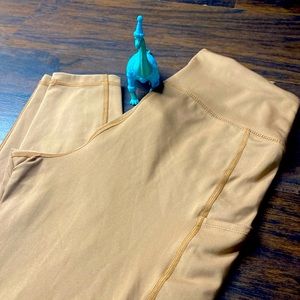 Women’s American Eagle “The Everything” Pocket Leggings Sz Medium Long EC brown